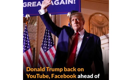 Дональд Трамп “YouTube”, “Facebook”-т эргэн ирлээ